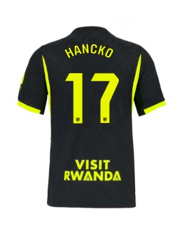 Moški Nogometna dresi replika Atletico Madrid David Hancko #17 Gostujoči 2026-27 Kratek rokav Moški Nogometna dresi replika Atletico Madrid David Hancko #17 Gostujoči 2026-27 Kratek rokav
